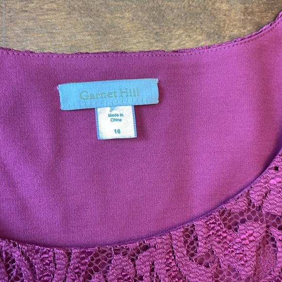 🌸Garnet Hill laced stretchy dress with 3/4 sleeves - Picture 6 of 10